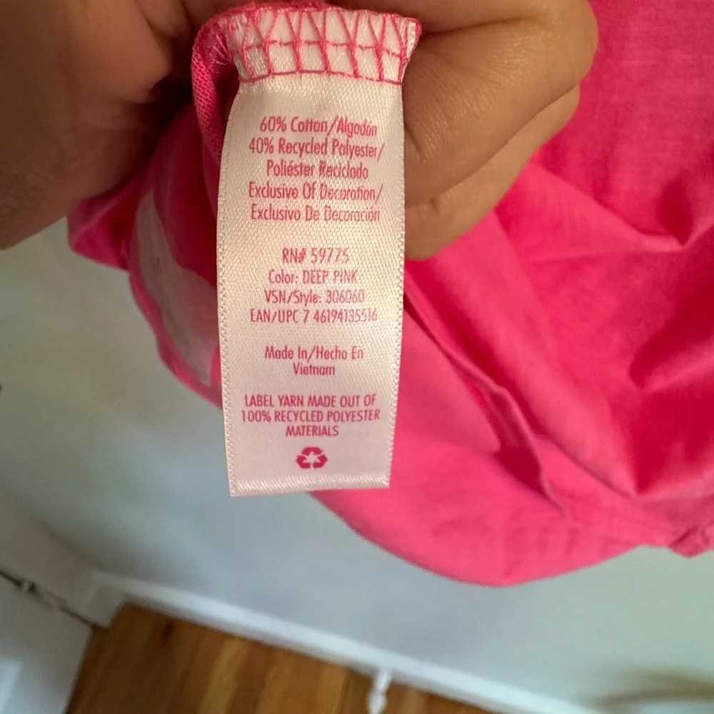 NWT Justice hot Pink Sequin Sleeve jersey style T-Shirt size large 12/14